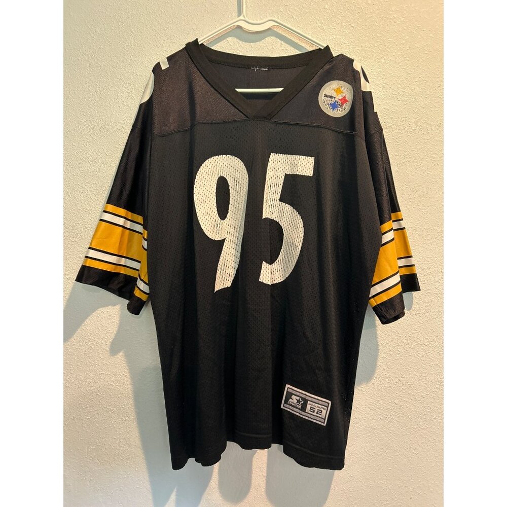 Pittsburgh Steelers Greg Lloyd #95 STARTER Jersey Mens Size 52  Black